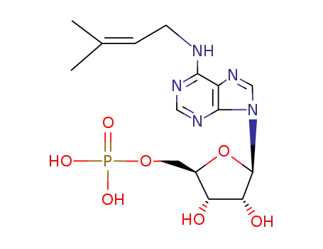 Molecular Structure of 20268-93-3 (N(6)-(delta(2)-isopentenyl)adenosine 5'-monophosphate)