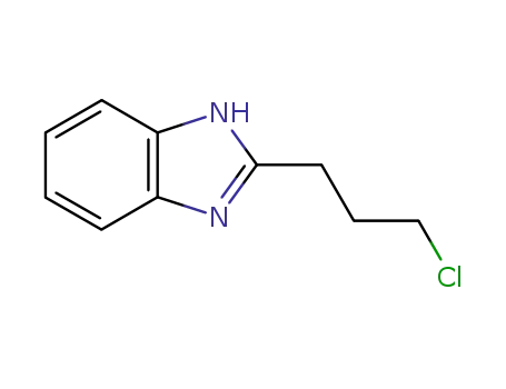 Molecular Structure of 127855-54-3 (1H-Benzimidazole,2-(3-chloropropyl)-(9CI))