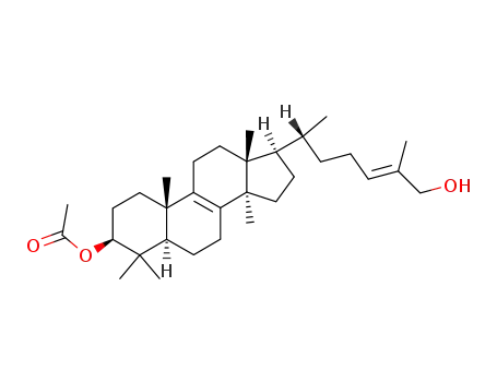 Molecular Structure of 68612-46-4 (3β-acetoxy-(24E)-lanostadiene-8,24 ol-26)