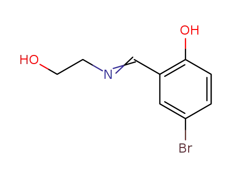 Molecular Structure of 21974-51-6 (Phenol, 4-bromo-2-[[(2-hydroxyethyl)imino]methyl]-)