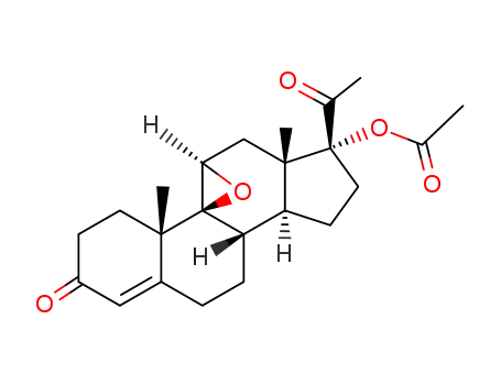 Molecular Structure of 94425-51-1 (9,11alpha-epoxy-17-hydroxypregn-4-ene-3,20-dione 17-acetate)