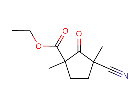 3-cyano-1,3-dimethyl-2-oxo-cyclopentanecarboxylic acid ethyl ester