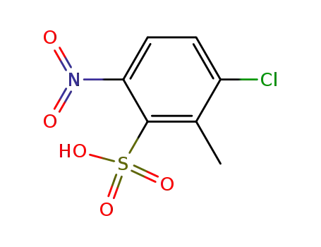 Molecular Structure of 68368-39-8 (6-chloro-3-nitrotoluene-2-sulphonic acid)