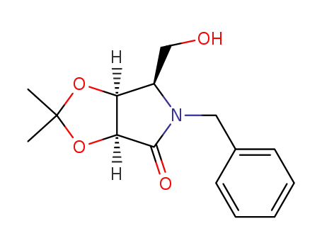 (3S,4S,5R)-1-benzyl-5-hydroxymethyl-3,4-isopropylidenedioxy-2-pyrrolidinone