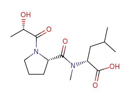 D-Leucine, (2S)-2-hydroxypropanoyl-L-prolyl-N-methyl-