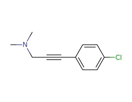 Molecular Structure of 13807-33-5 (2-Propyn-1-amine, 3-(4-chlorophenyl)-N,N-dimethyl-)