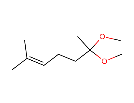 Molecular Structure of 68992-08-5 (6,6-dimethoxy-2-methylhept-2-ene)