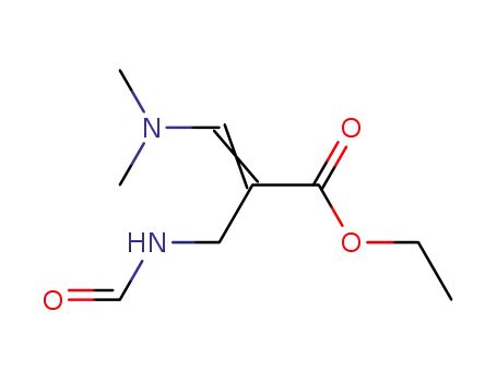 Molecular Structure of 74119-34-9 (3-Dimethylamino-2-(formylaminomethyl)acrylsaeure-ethylester)