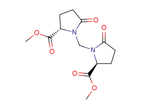Molecular Structure of 77269-11-5 (dimethyl 1,1'-methylenebis[5-oxo-L-prolinate])