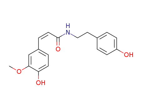 Molecular Structure of 65646-26-6 (feruloyltyramine)