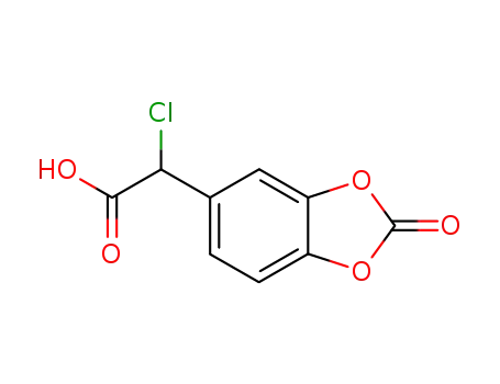 2-(3,4-carbonyldioxyphenyl)-2-chloroacetic acid