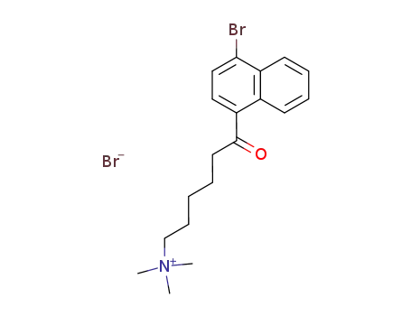 Molecular Structure of 79671-16-2 (<N-(4-bromo-1-naphthoyl)pentyl>trimethylammonium bromide)