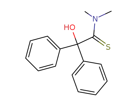Molecular Structure of 52417-36-4 (2-hydroxy-N,N-dimethyl-2,2-diphenylethanethioamide)