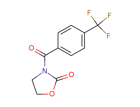 Molecular Structure of 156747-42-1 (3-<4-(Trifluoromethyl)benzoyl>-2-oxazolidinone)