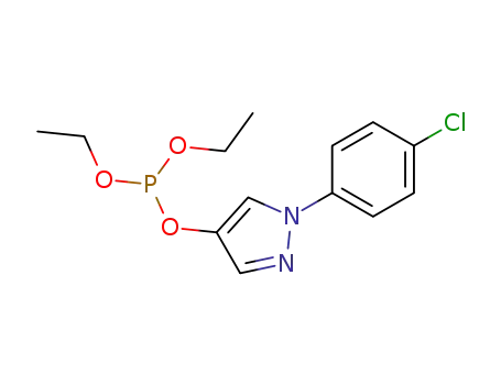 Molecular Structure of 84260-11-7 (O-[1-(4-chlorophenyl)pyrazol-4-yl]-O,O-diethyl phosphite)