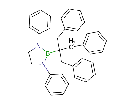Molecular Structure of 2179-97-7 (2-(1,1-dibenzyl-2-phenyl-ethyl)-1,3-diphenyl-[1,3,2]diazaborolidine)