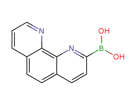 Molecular Structure of 1009112-34-8 (B-1,10-Phenanthrolin-2-yl-boronic acid)