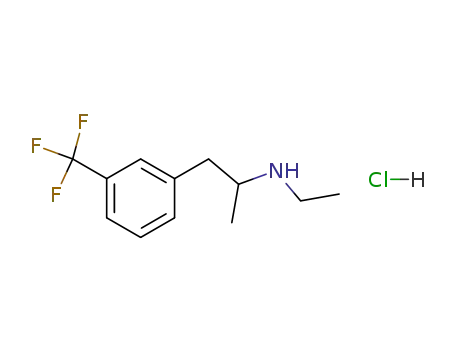 Molecular Structure of 404-82-0 (Fenfluramine hydrochloride)