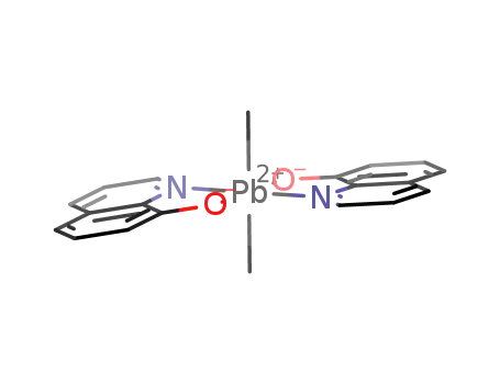 Molecular Structure of 29345-86-6 ([Pb(methyl)2(8-hydroxyquinolinato)2])