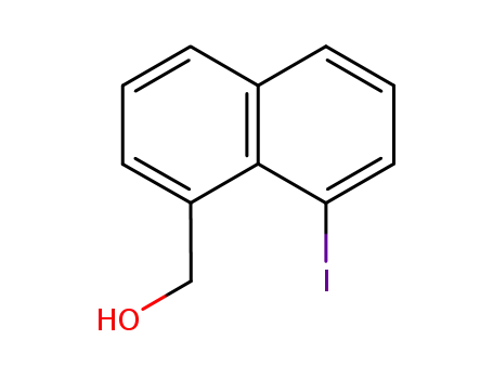 Molecular Structure of 85864-84-2 ((8-IODO-1-NAPHTHYL)METHANOL)