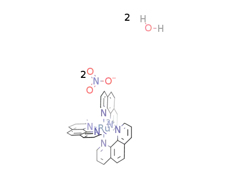 Molecular Structure of 14126-11-5 ({Ru(1,10-phenanthroline)3}(NO<sub>3</sub>)2*2H<sub>2</sub>O)