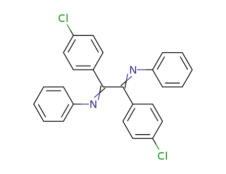 Molecular Structure of 21854-87-5 (Benzenamine, N,N'-[1,2-bis(4-chlorophenyl)-1,2-ethanediylidene]bis-)