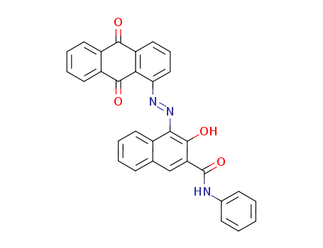 2-Naphthalenecarboxamide,4-[2-(9,10-dihydro-9,10-dioxo-1-anthracenyl)diazenyl]-3-hydroxy-N-phenyl-