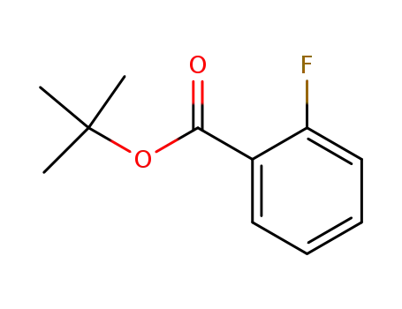 Molecular Structure of 69038-73-9 (2-flourobenzoic acid tert-butyl)