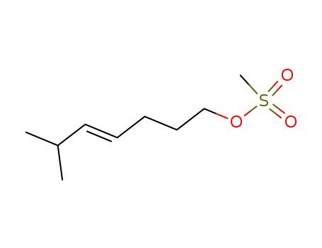 Molecular Structure of 179617-41-5 (Methanesulfonic acid (E)-6-methyl-hept-4-enyl ester)