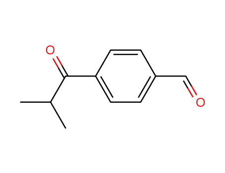Molecular Structure of 97382-57-5 (4-isobutyrylbenzaldehyde)