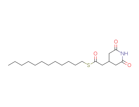 Molecular Structure of 1149347-46-5 (3-[(dodecylthio-carbonyl)-methyl]-glutarimide)