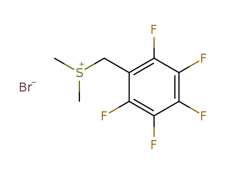Molecular Structure of 118096-88-1 (2,3,4,5,6-pentafluorobenzyl(dimethyl)sulphonium bromide)