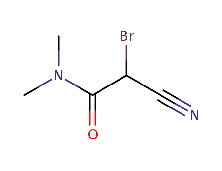 Molecular Structure of 15430-62-3 (2-BROMO-2-CYANO-N,N-DIMETHYLACETAMIDE)