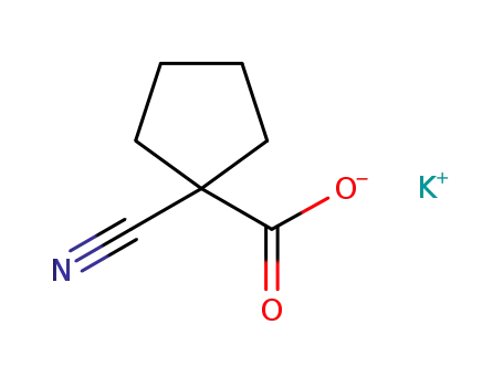 Molecular Structure of 1309660-34-1 (potassium 1-cyanocyclopentane-1-carboxylate)