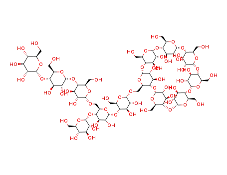 Molecular Structure of 112269-47-3 (6-O-α-(6<sup>2</sup>-O-α-maltotriosyl)maltotriosyl-cG7)