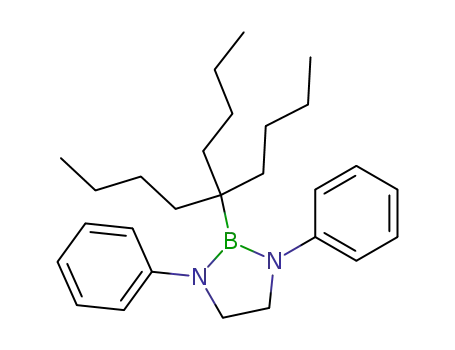 Molecular Structure of 2179-98-8 (2-(1,1-dibutyl-pentyl)-1,3-diphenyl-[1,3,2]diazaborolidine)