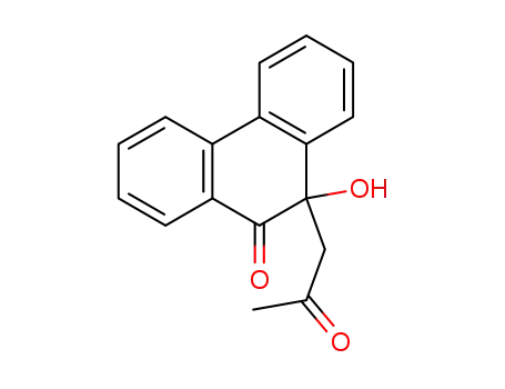 Molecular Structure of 67888-37-3 (10-hydroxy-10-(2-oxopropyl)-9,10-dihydrophenanthren-9-one)