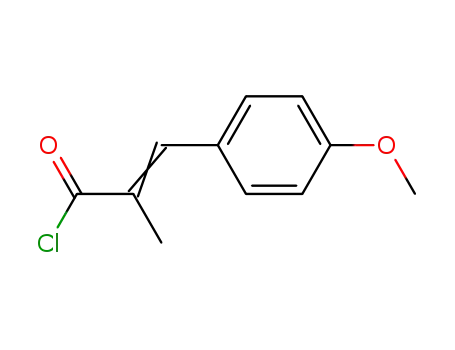Molecular Structure of 109830-34-4 (2-methyl-3-(4-methoxyphenyl)acrylic acid chloride)