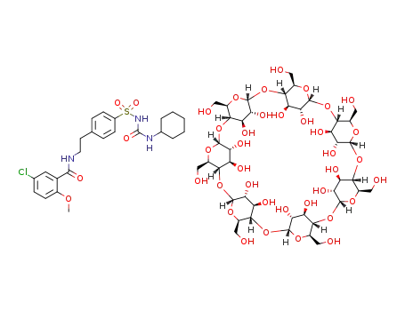 Molecular Structure of 155021-30-0 (C<sub>23</sub>H<sub>28</sub>ClN<sub>3</sub>O<sub>5</sub>S*C<sub>42</sub>H<sub>70</sub>O<sub>35</sub>)