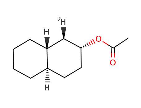 Molecular Structure of 71912-25-9 (trans,cis-2-decalyl-1β-d acetate)