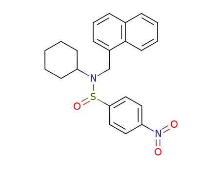 Molecular Structure of 78804-11-2 (N-cyclohexyl-N-(1-naphthylmethyl)-4-nitrobenzenesulfinamide)