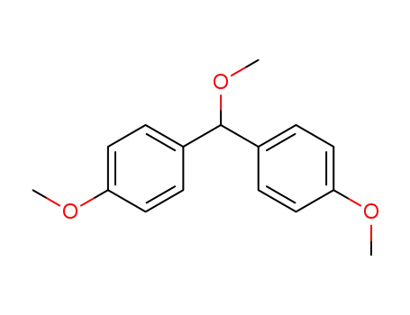 Molecular Structure of 2186-95-0 (4,4′-dimethoxybenzhydryl methyl ether)