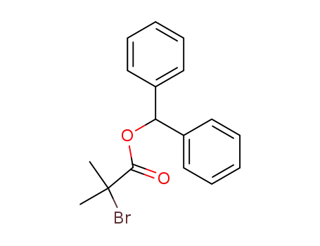Molecular Structure of 77497-42-8 (diphenylmethyl 2-bromo-2-methylpropionate)