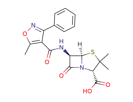 4-Thia-1-azabicyclo[3.2.0]heptane-2-carboxylicacid, 3,3-dimethyl-6-[[(5-methyl-3-phenyl-4-isoxazolyl)carbonyl]amino]-7-oxo-,(2S,5R,6R)-