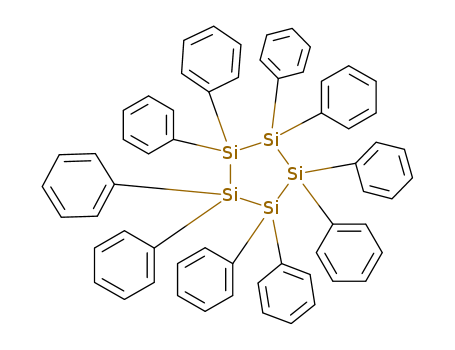 Cyclopentasilane,1,1,2,2,3,3,4,4,5,5-decaphenyl- cas  1770-54-3