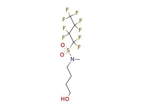 Molecular Structure of 812-94-2 (1,1,2,2,3,3,4,4,4-nonafluoro-N-(4-hydroxybutyl)-N-methylbutane-1-sulphonamide)