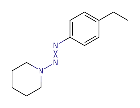 Molecular Structure of 96227-75-7 ((4-Ethyl-phenyl)-piperidin-1-yl-diazene)