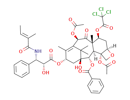 Molecular Structure of 502626-21-3 (C<sub>47</sub>H<sub>52</sub>Cl<sub>3</sub>NO<sub>15</sub>)