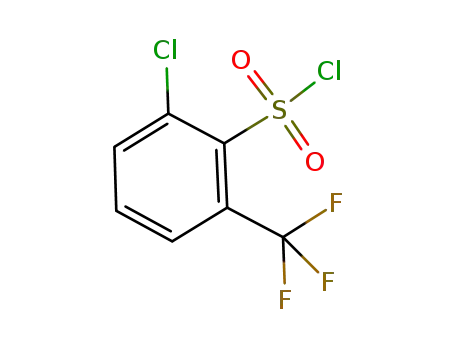 Molecular Structure of 874814-70-7 (2-chloro-6-trifluoromethylbenzenesulfonyl chloride)