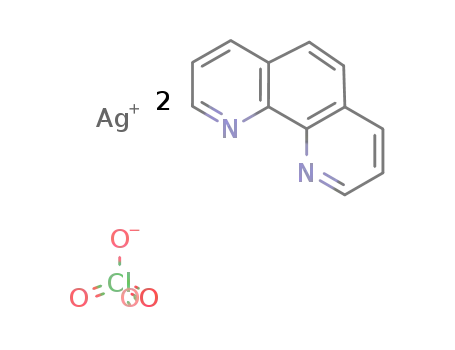 Molecular Structure of 58034-59-6 ({Ag(1,10-phenanthroline)2}ClO<sub>4</sub>)